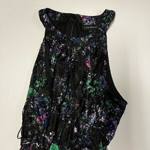 Lane Bryant Black Floral Lace Sleeveless Dress | Size 18